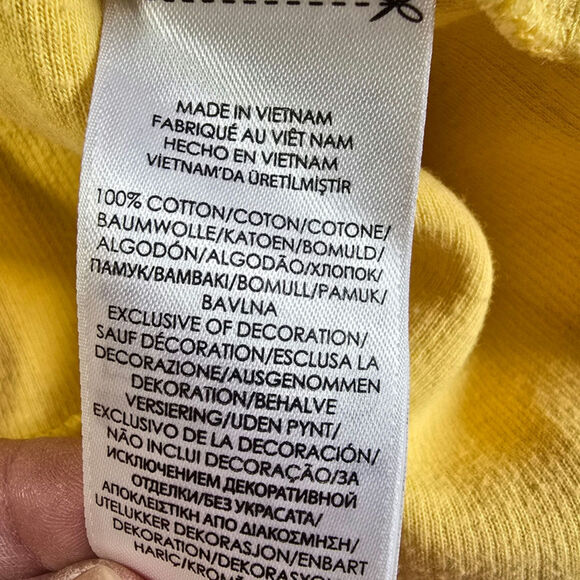 Polo Ralph Lauren Yellow Pullover 1/4 Zip Navy Pony Mens 2XL Great condition - Picture 5 of 5